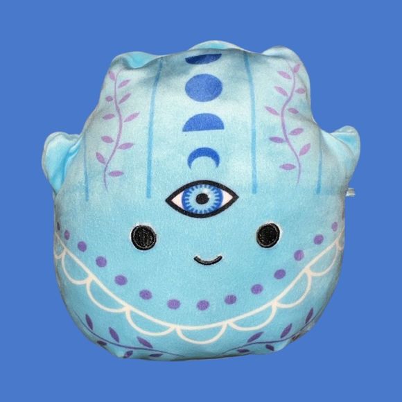 Hodge the Gray Buddha & Gisla the Hamsa 8” Squiahmallows Plush Bio Tags Included - Picture 4 of 6